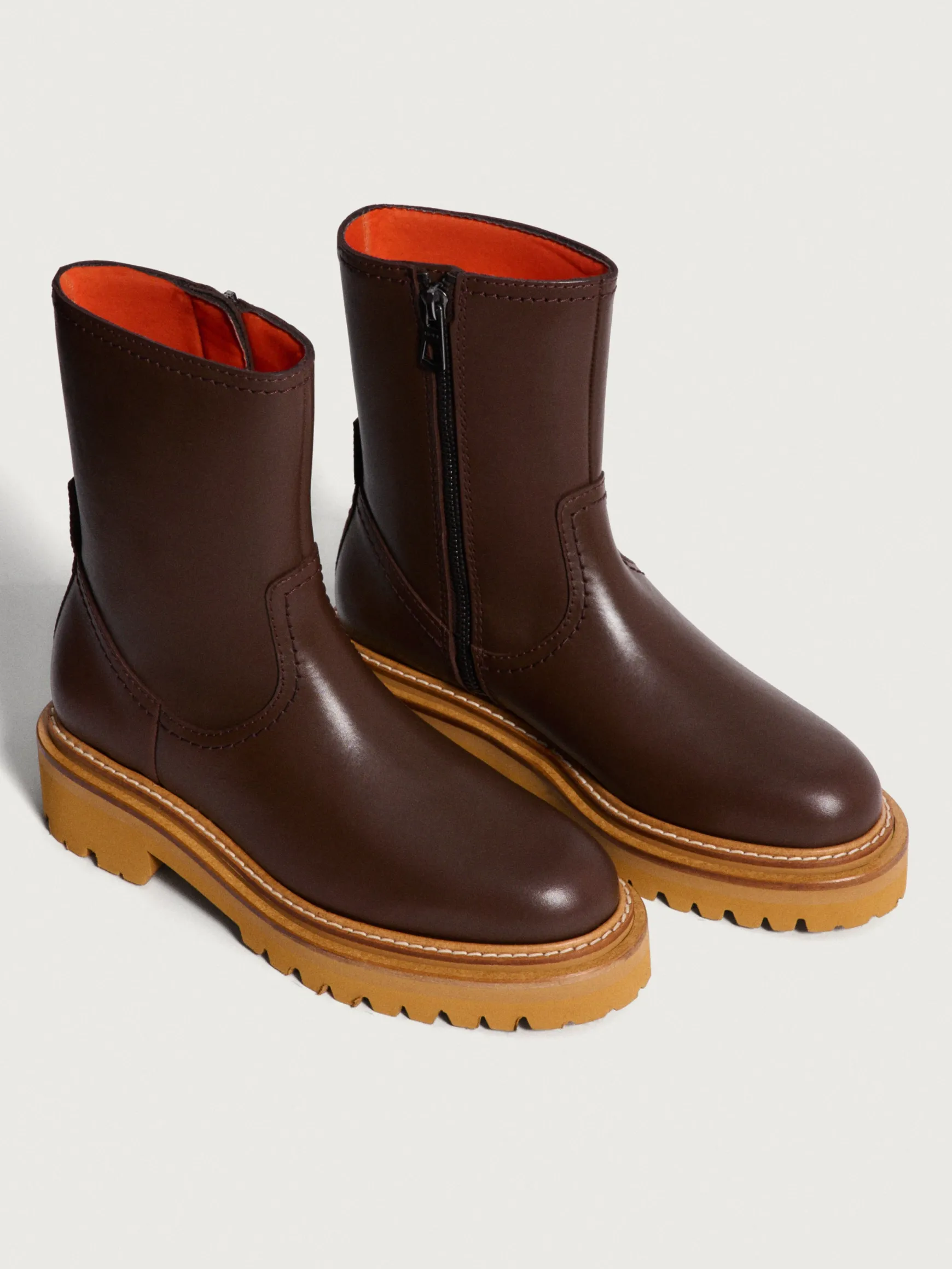 botte_en_cuir_office_marron_2.webp HOFF Bottes Et Bottines*BOTTE EN CUIR OFFICE MARRON