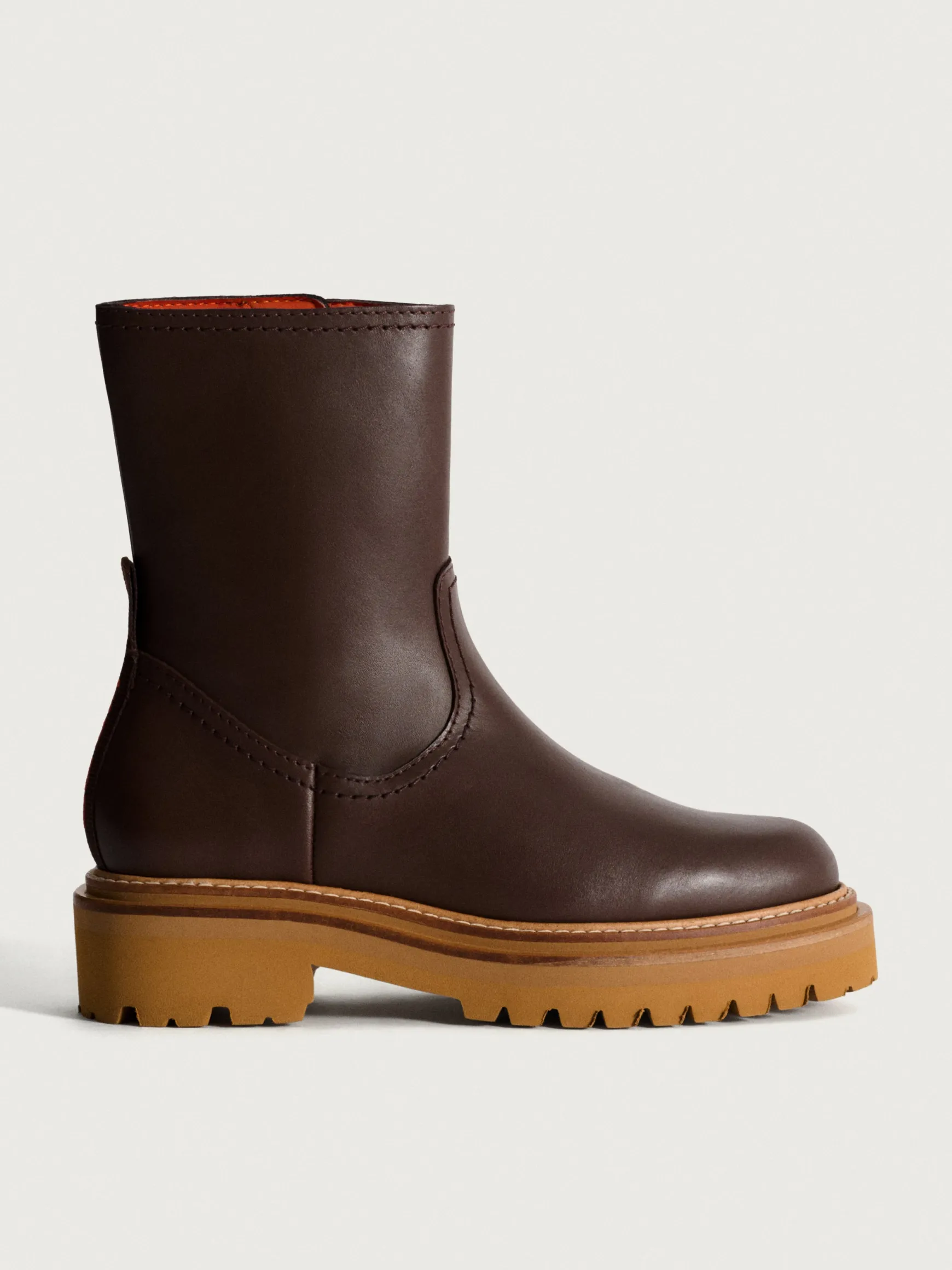botte_en_cuir_office_marron_5.webp HOFF Bottes Et Bottines*BOTTE EN CUIR OFFICE MARRON