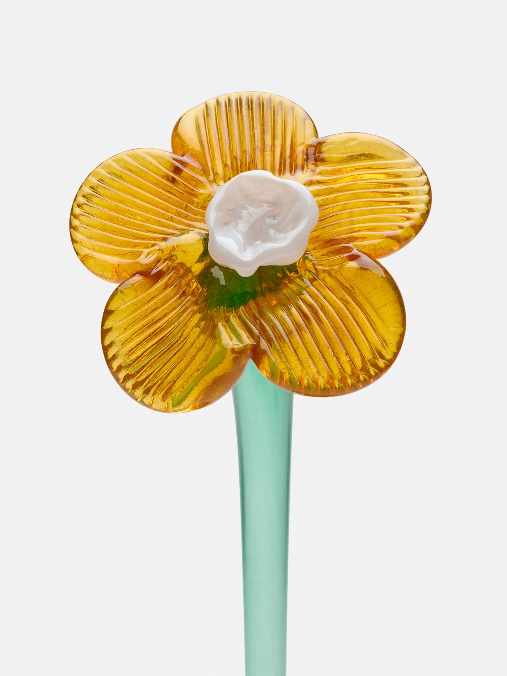 mouthblown_crystal_flower_mustard_6.webp HOFF Déco | Déco*MOUTHBLOWN CRYSTAL FLOWER MUSTARD