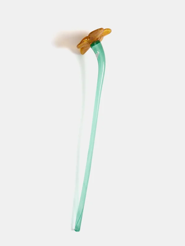 HOFF Déco | Déco*MOUTHBLOWN CRYSTAL FLOWER MUSTARD